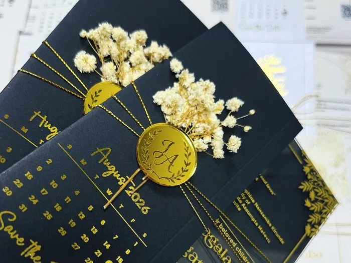 Acrylic wedding invitation