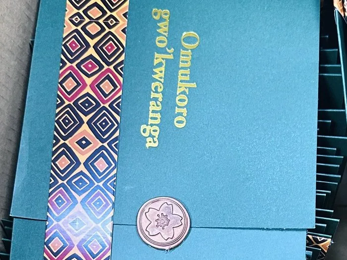 Traditional wedding invitation